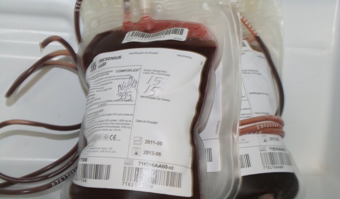 Hemoal está com menos de 50% do estoque de sangue mínimo necessário