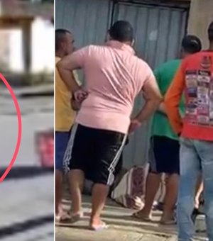 Câmeras registram momento em que dupla em moto executa homem em Arapiraca