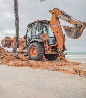 Prefeitura de Maceió inicia etapa de reurbanização de espaços de convivência na praia da Avenida