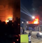 [Vídeo] Incêndio destrói loja de motos no município de São Miguel dos Campos