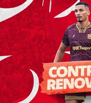 CRB anuncia renovação de contrato com o zagueiro Henri até o fim de 2027