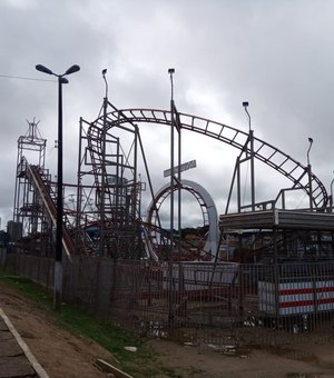 Parque de diversões está parado há 3 meses em Arapiraca por causa da pandemia