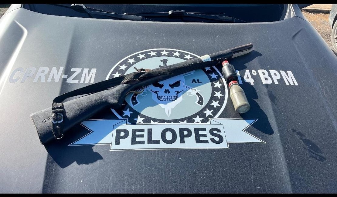 Pelopes apreende arma de fogo e munição escondidas em área próxima à aldeia indígena