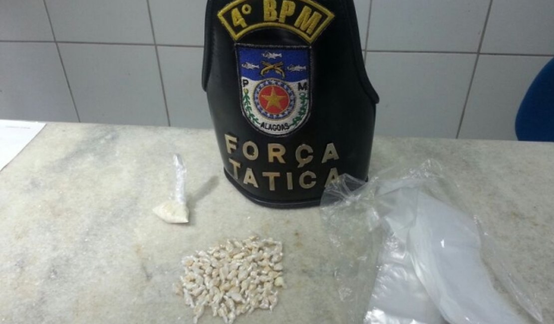 Ex-reeducando é preso com 80 pedras de crack em Maceió