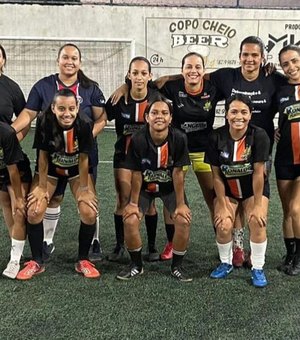 Equipe feminina de Palmeira participará de torneio de FUT7 em Arapiraca