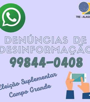 Canal de Denúncias: TRE disponibilizará para casos de desinformação na eleição suplementar de Campo Grande