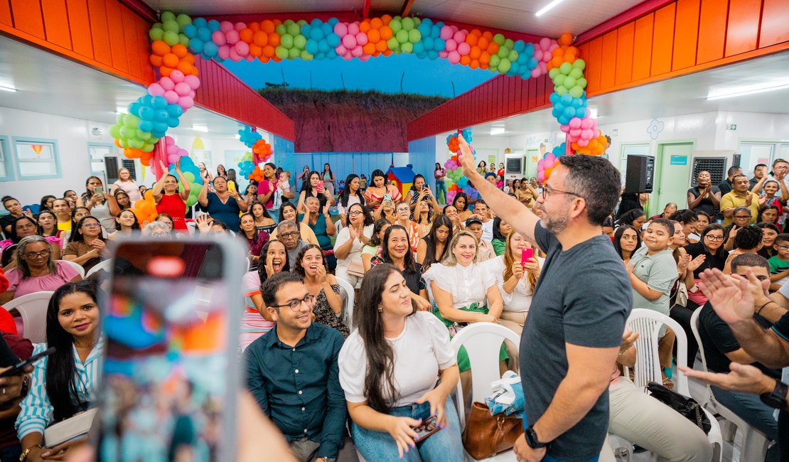 Governador inaugura 57ª creche Cria de Alagoas em Jundiá