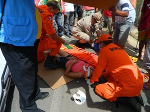 [Vídeo] Colisão entre motos deixa quatro feridos na AL-220