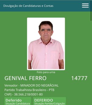Minador do Negrão: Pai do candidato a vice-prefeito de Emílio Barros recebeu auxílio emergencial