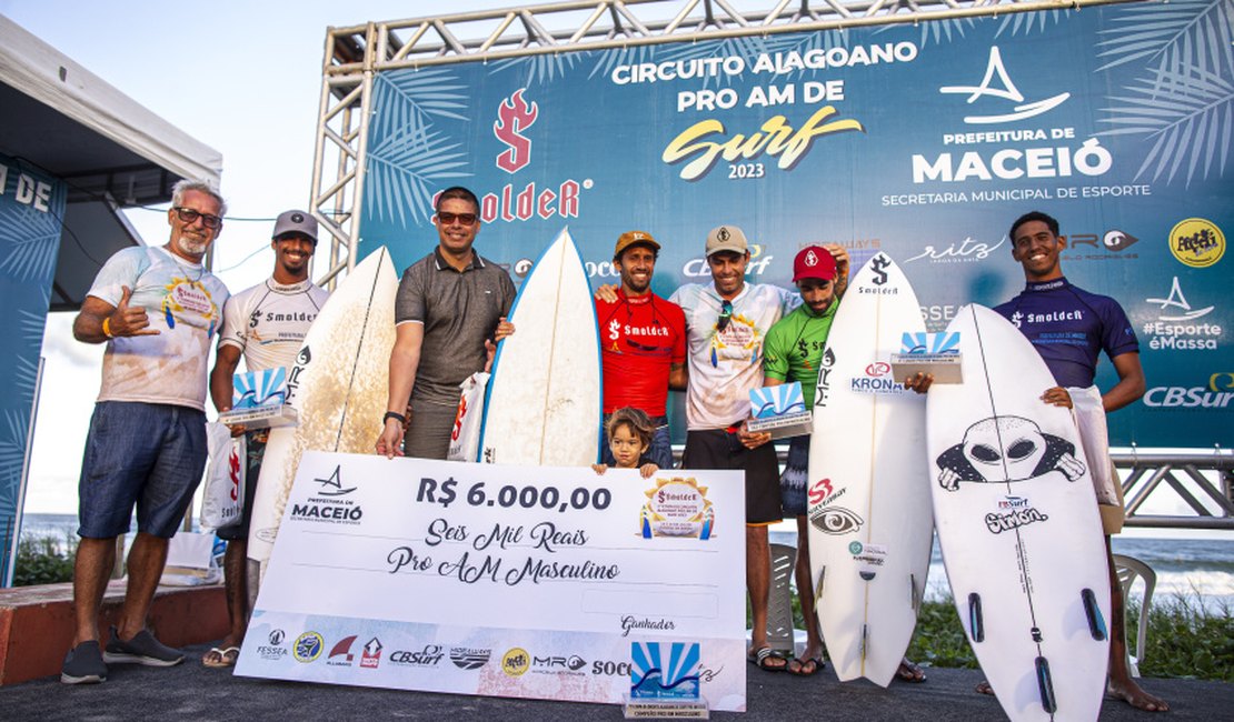 Mais de 40 atletas foram premiados na 1ª Etapa do Circuito Alagoano de Surf