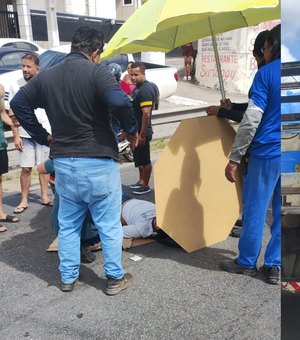 Adolescente é atropelado ao tentar atravessar fora da faixa na Avenida Menino Marcelo