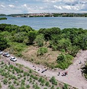 Técnicos do DNIT e da Seinfra visitam local onde será erguido canteiro de obras da ponte Penedo/Neópolis