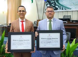 Diretor-presidente da Fapeal, Fábio Guedes recebe título de cidadão alagoano