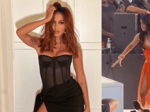 Anitta defende Cardi B por jogar microfone em fã: 'Eu ia fazer igualzinho'