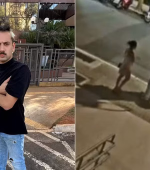 Cartolouco foi reconhecido por fã e saiu correndo após agredir namorada