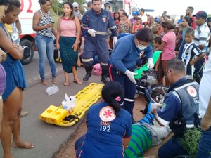 Colisão entre duas motos deixa três feridos na AL-115, em Arapiraca