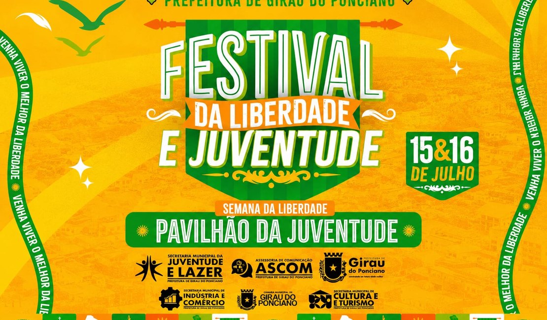 Semana da Liberdade tem esporte, show de talentos e cultura em Girau
