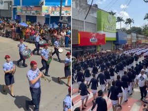 Desfile cívico-militar enche as ruas de Arapiraca neste domingo 7 de Setembro