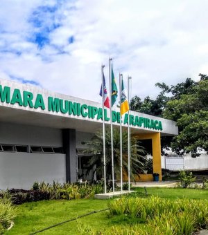 Câmara de Arapiraca convoca vereadores para eleição de nova mesa diretora