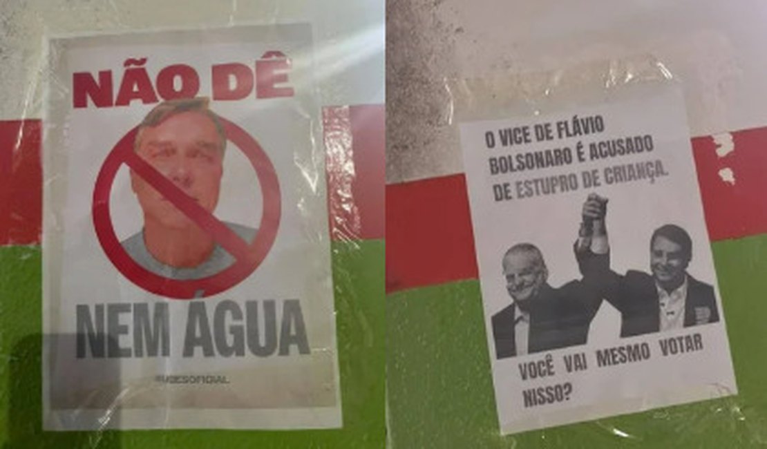 Alunos denunciam cartazes contra Flávio  Bolsonaro no Ifal de Marechal Deodoro