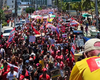 Ato em apoio a Lula reúne manifestantes na orla de Maceió