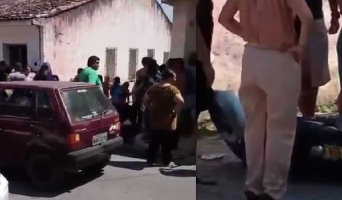 Motociclista fica ferido após trafegar em alta velocidade no Centro de Rio Largo