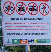 Prefeito de Japaratinga anuncia interdição do Mirante Aruanã ponto turístico da cidade