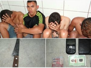 Jovem é preso e três menores apreendidos após assalto a coletivo perto da Ufal