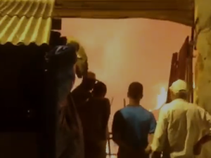 [Vídeo] Galpão de material reciclável em Mata Grande é atingido por incêndio