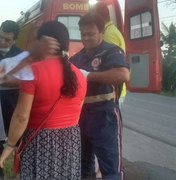 Casal fica ferido em colisão entre moto e animal na AL-110, em Arapiraca