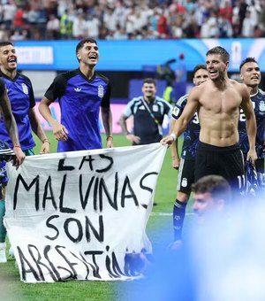 Fifa abre investigação contra Argentina por faixa das Malvinas e agressões na final da Copa