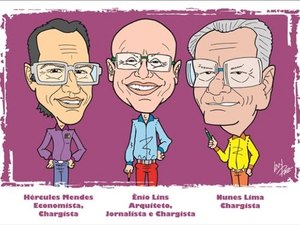 Exposição apresenta caricaturas que retratam personalidades alagoanas