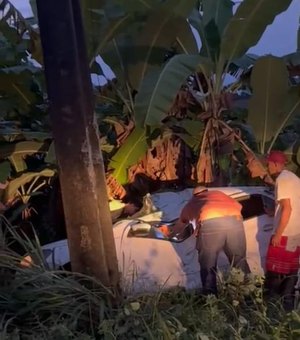Carro cai em ribanceira na AL-105 e deixa homem ferido no município de Matriz de Camaragibe