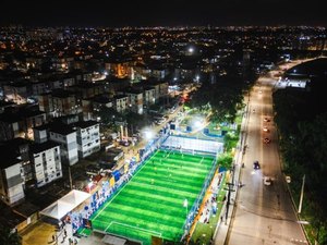 Areninha é inaugurada e leva esporte e lazer ao ﻿Conjunto Medeiros Neto