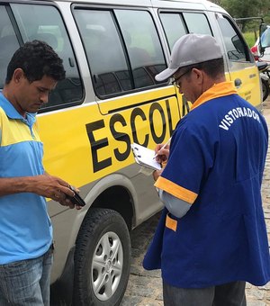 MPE realiza fiscalização em veículos escolares nos municípios alagoanos 