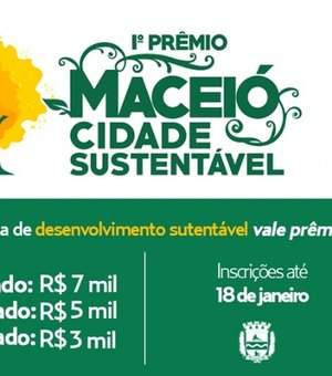 Prefeitura prorroga inscrições para o concurso 'Maceió, Cidade Sustentável'