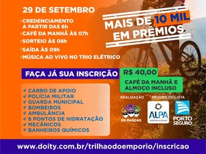 [Vídeo] Campo Alegre espera mais de 1.500 ciclistas no 1º Trilhão do Empório