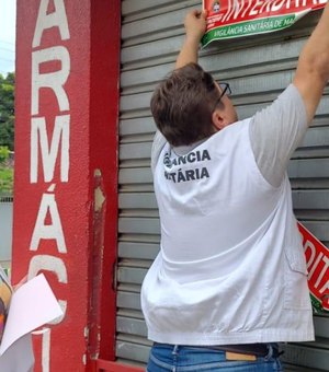 Vigilância Sanitária interdita farmácia no Eustáquio Gomes