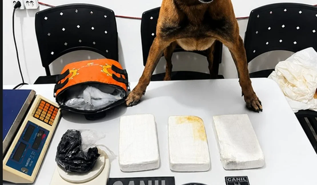 Homem é preso com mais de três quilos de cocaína na Baixa da Onça, em Arapiraca