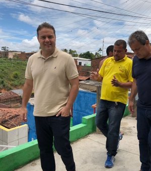 Governador e secretário visitam áreas atingidas pelas fortes chuvas em Maceió