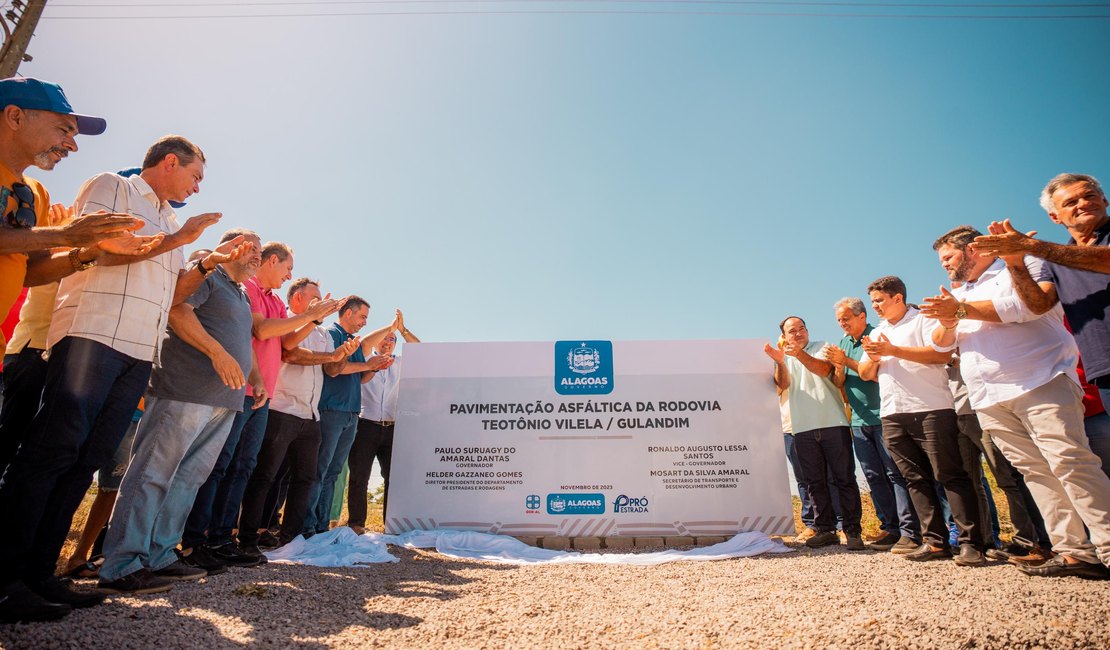 Governador Paulo Dantas inaugura obra de R$ 20 milhões no município de Teotonio Vilela