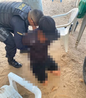 Foragido da Justiça de MG é preso enquanto trabalhava em barraca na orla de Maceió