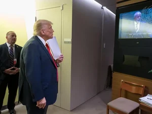 ONU divulga foto de Trump assistindo Lula discursar na Assembleia Geral