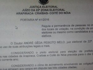 Juiz proíbe visita de candidatos em seções eleitorais por causa de clima tenso