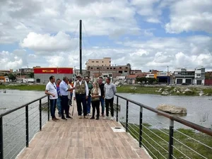 Prefeito de São José da Tapera recebe visita do MPAL e do IMA na obra da Lagoa Caiçara