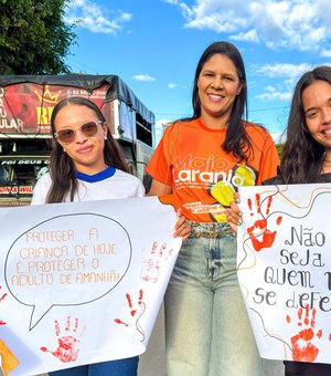 No Dia Nacional de Combate à Violência Infantil, Girau faz caminhada do Maio Laranja