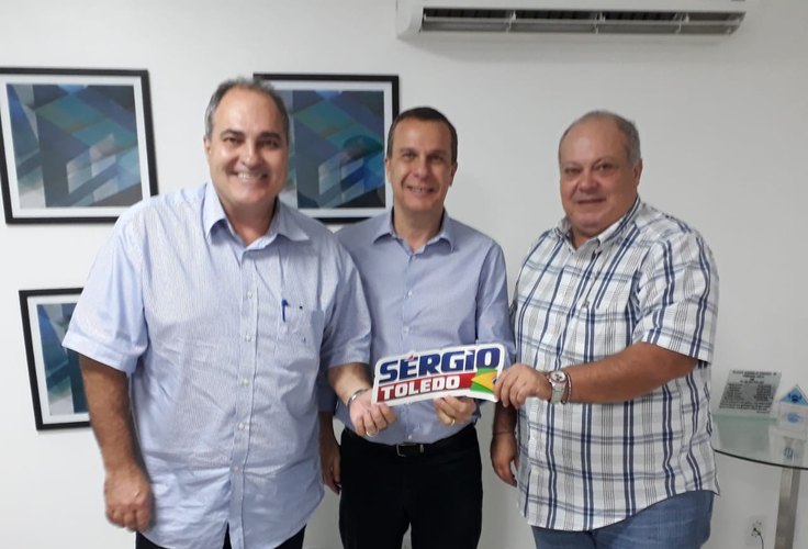 Prefeito Luiz Emílio e ex-prefeito Jarbinhas declaram apoio ao deputado Sérgio Toledo