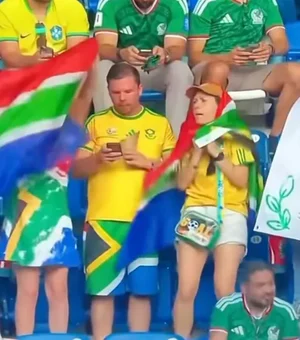 Discussão entre casal na Copa viraliza e internautas pedem divórcio