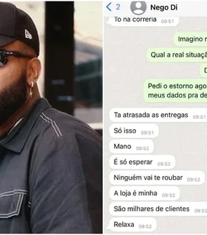 'Ninguém vai te roubar', diz Nego Di para vítima de golpe: veja prints