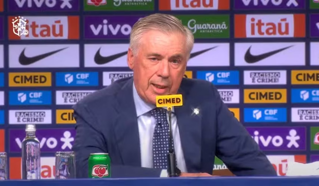 Carlo Ancelotti justifica ausência de Neymar em convocação